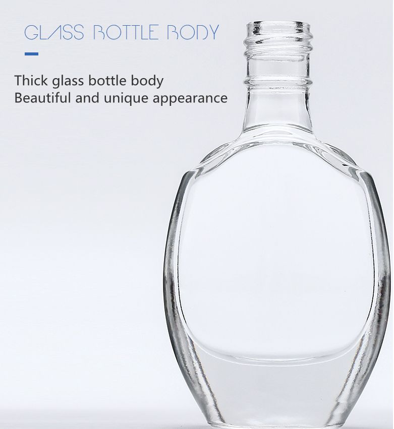 cosmetic clear glass bottle
