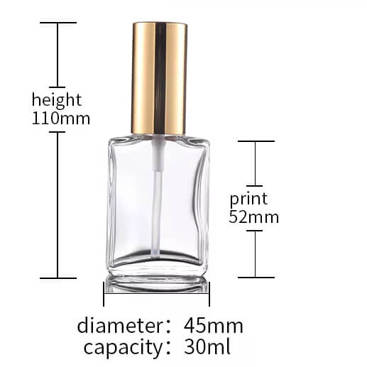 square glass bottle 