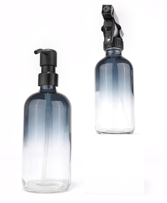 New product Boston glass bottle for cosmetic packaging 