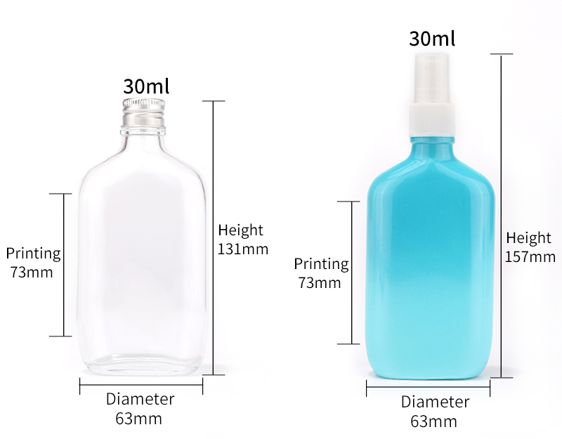 30ml custom color glass bottle 