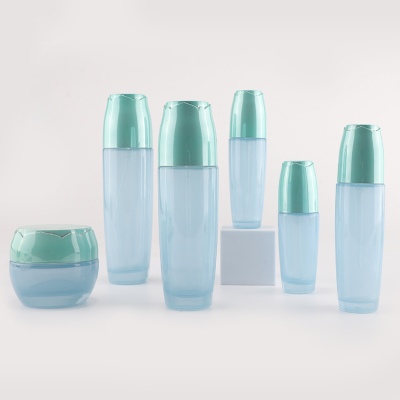 Cosmetic glass bottles jars 