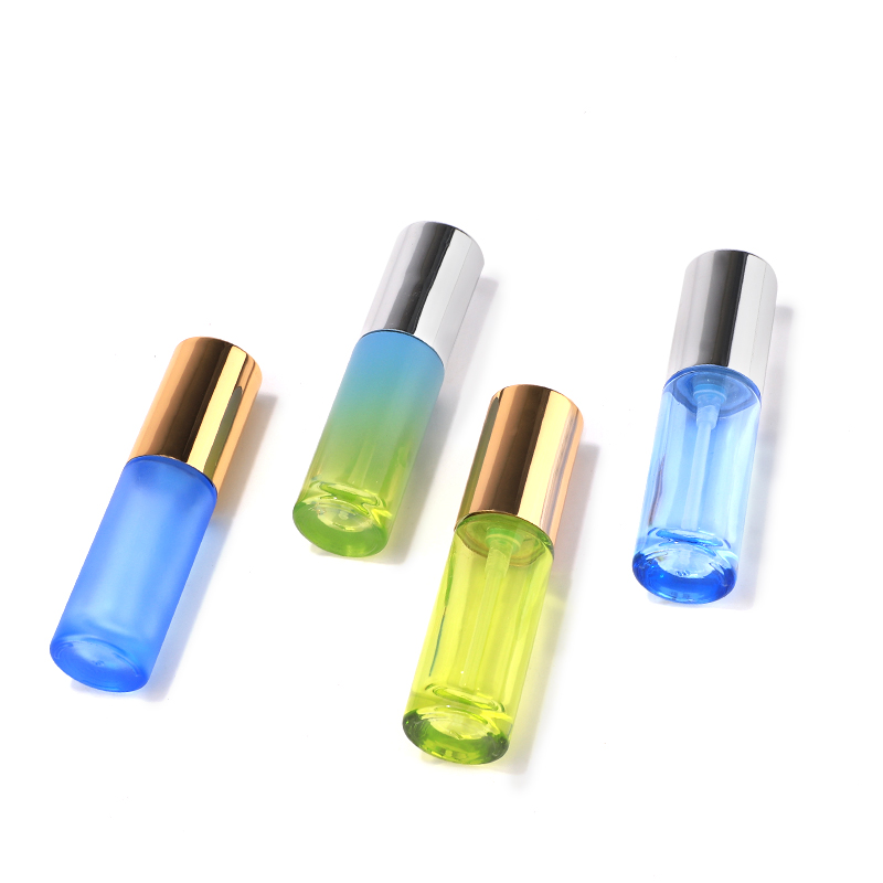 Botella de bomba de loción de vidrio de color personalizado