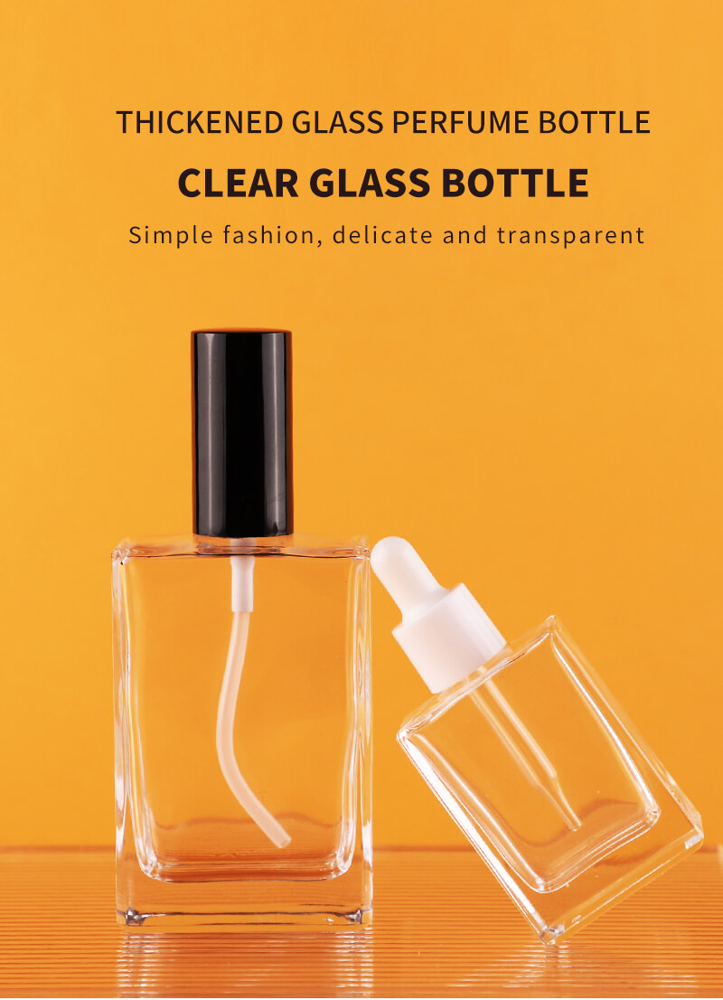 Botella de cristal de perfume de nuevo diseño al por mayor