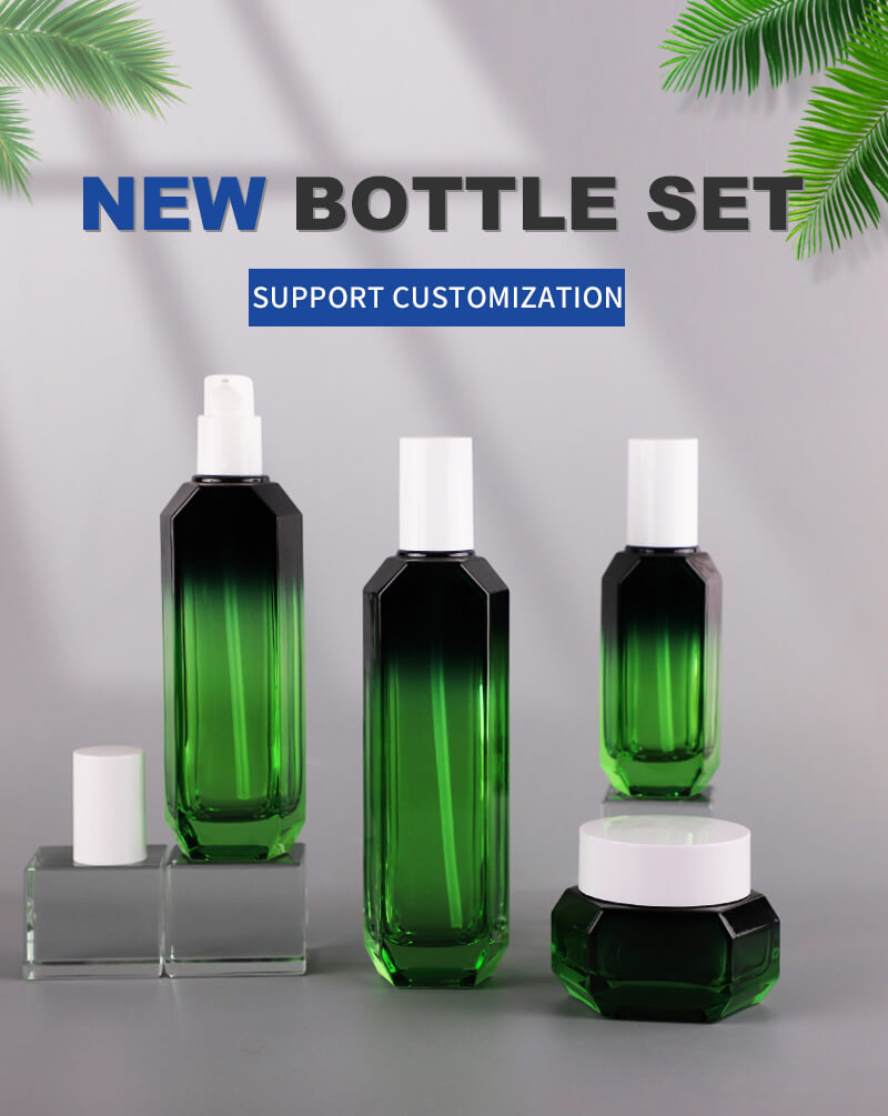 Embalaje de botellas de vidrio cosmético