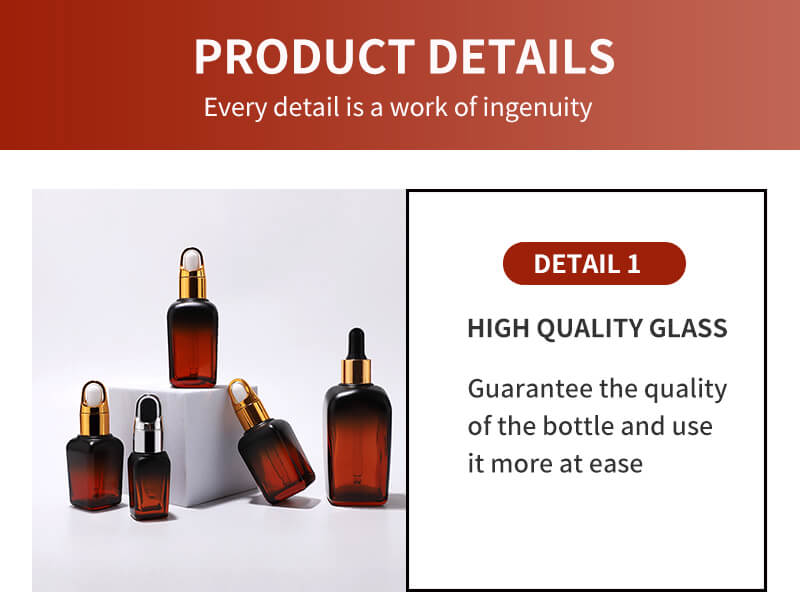 Botella de vidrio ámbar degradado listo para la venta