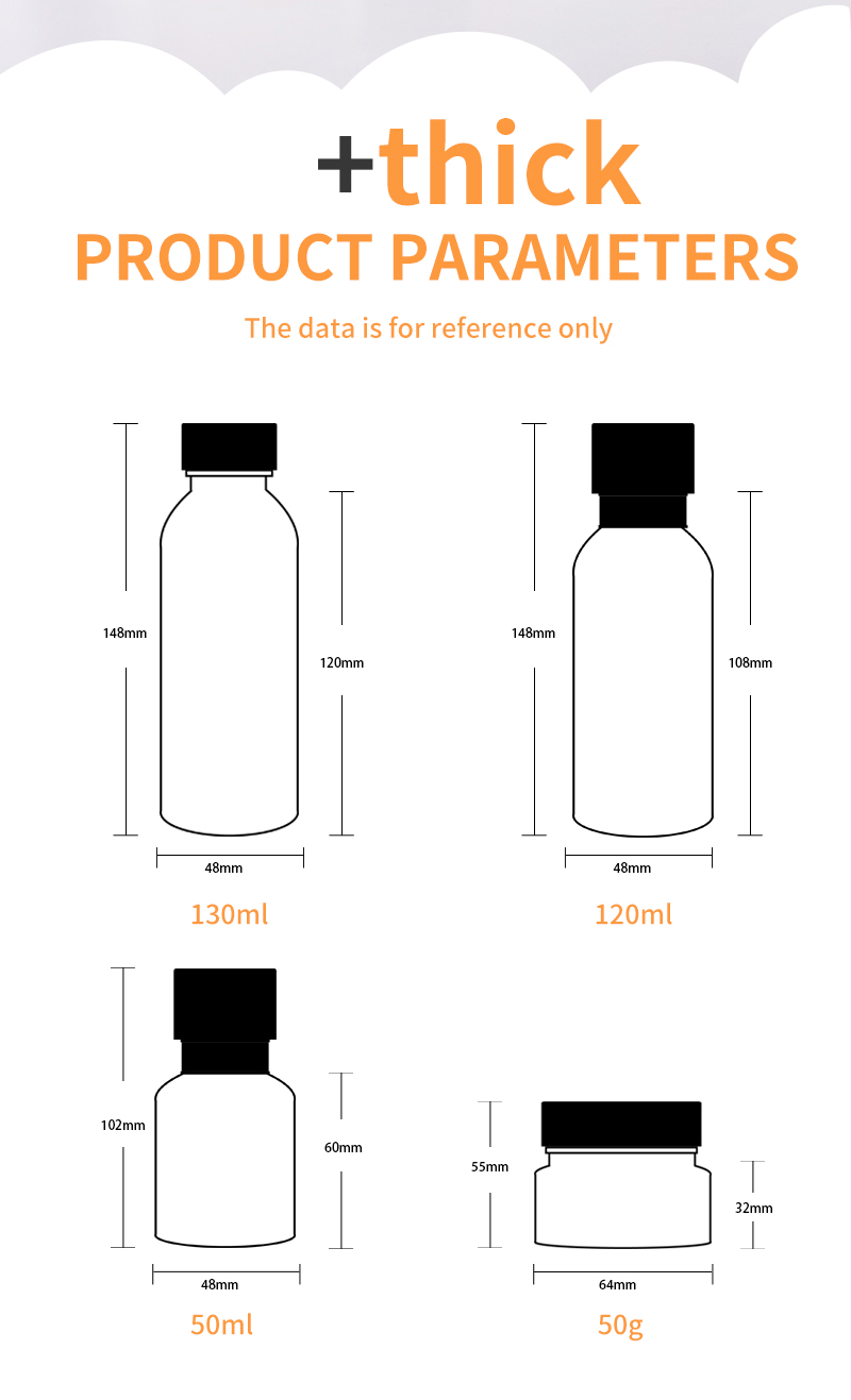 botellas de vidrio cosméticas de 30 ml