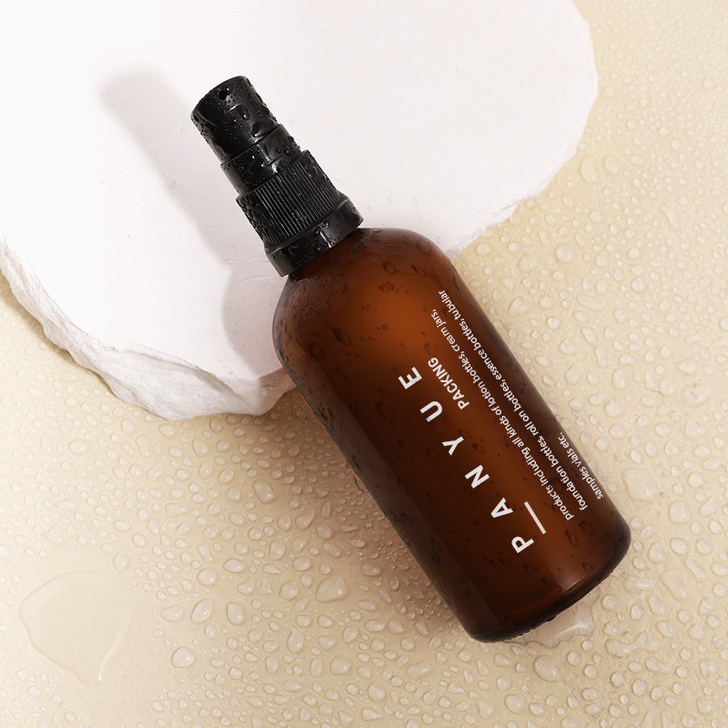 amber glass dropper packaging