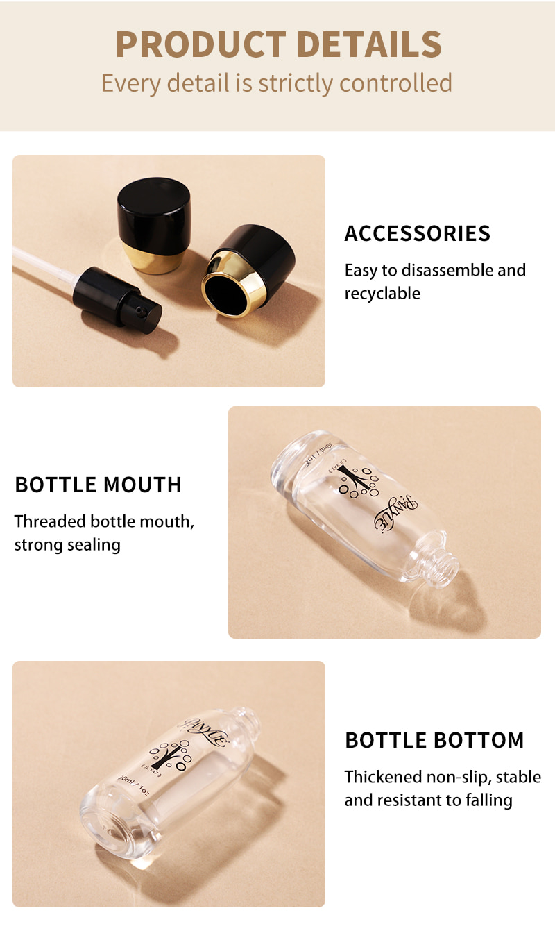 30ml Round Cylinder Foundation Bottle