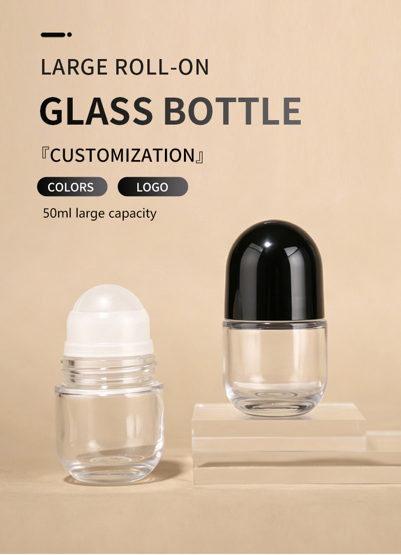 50ml Glass Roll-On Bottle
