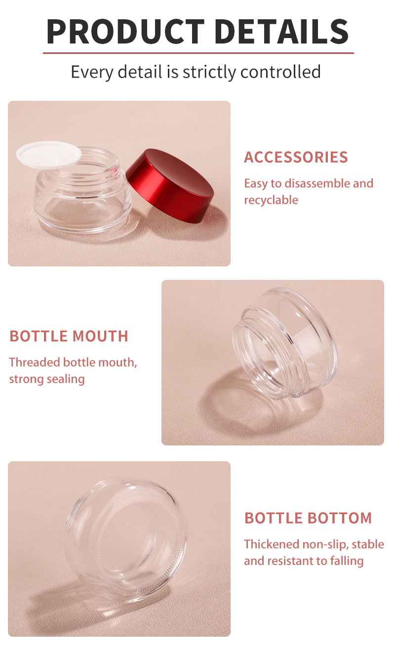 red cap skincare cream jar