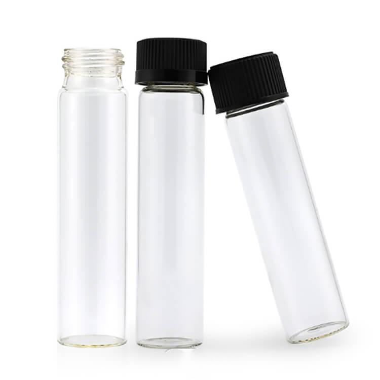 glass tube with screw top cap