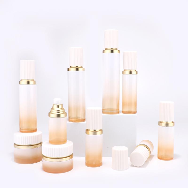 custom gradient color glass bottle set