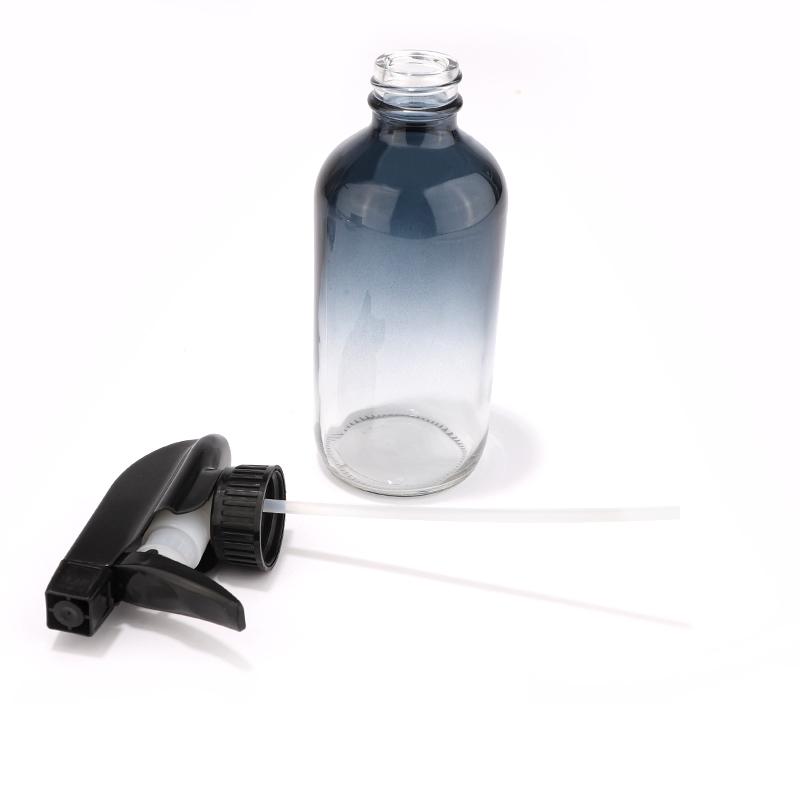 Boston glass bottle with pump