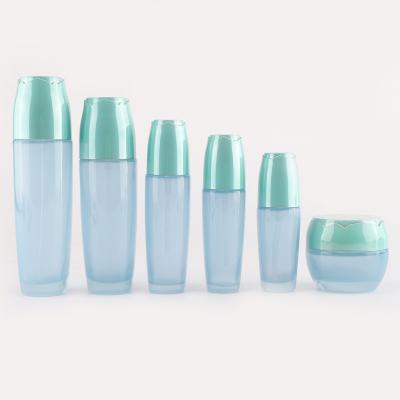 frascos de botellas de bomba de vidrio de aceite de suero de embalaje para el cuidado de la piel
