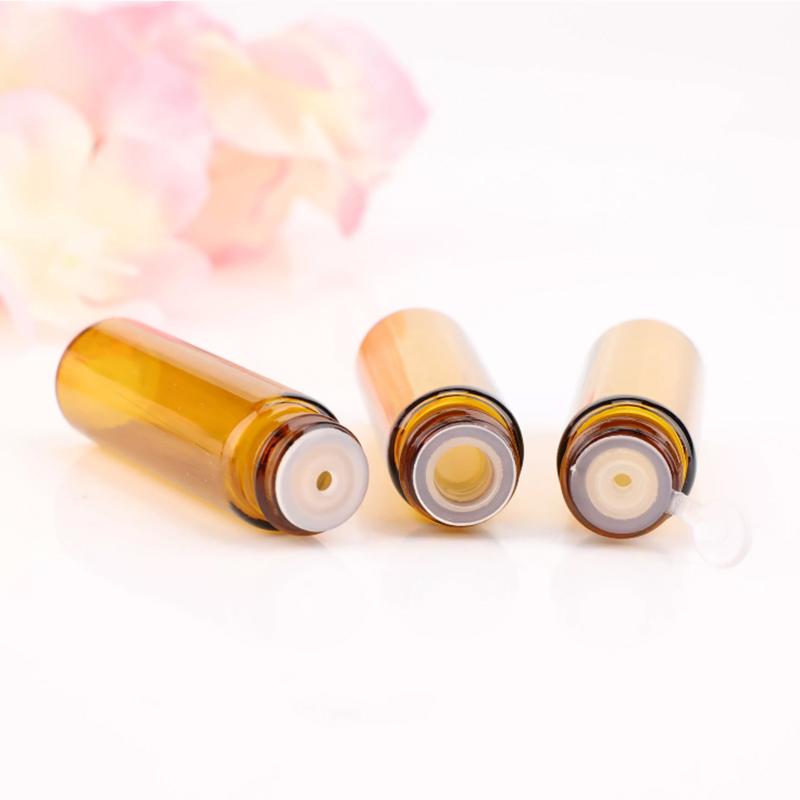 amber glass vials for cosmetic packaging