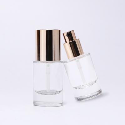 clear glass bottle with lotion pump