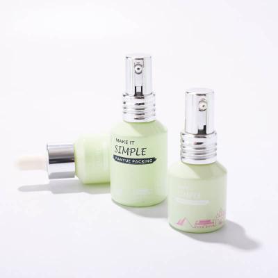 Bomba de loción de embalaje cosmético inclinado de lujo para crema corporal suero para el cuidado de la piel botella de spray de vidrio
