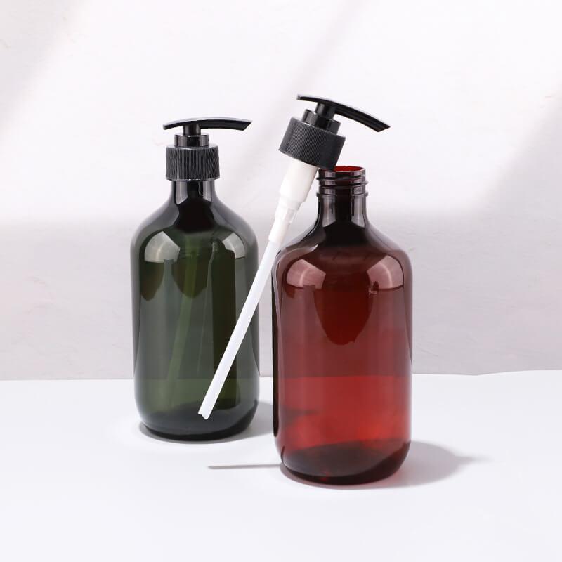 Plastic shampoo bottle for packaging