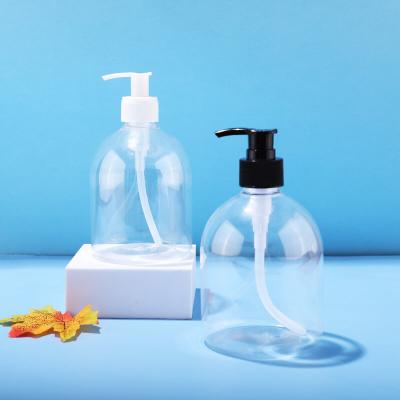 Embalaje de botella de plástico PET transparente de 500 ml de venta lista