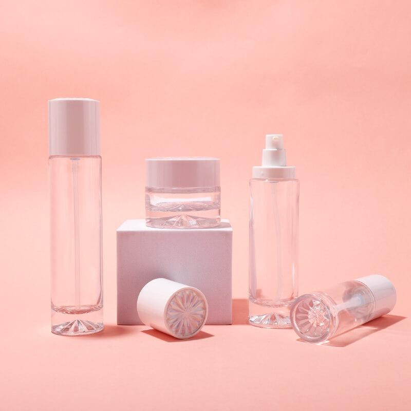 Wholesale thicken bottom cosmetic glass bottle
