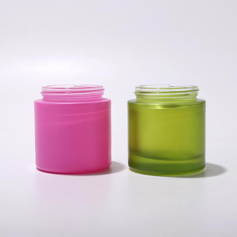 Low-key luxury empty glass jar packing for cosmetic