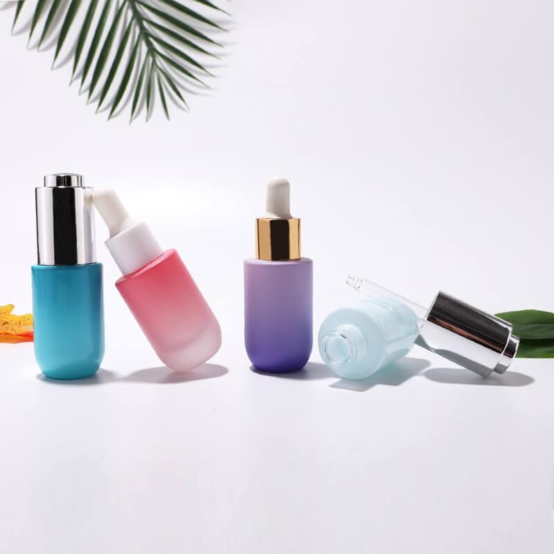 Luxury cosmetic skincare glass dropper bottle