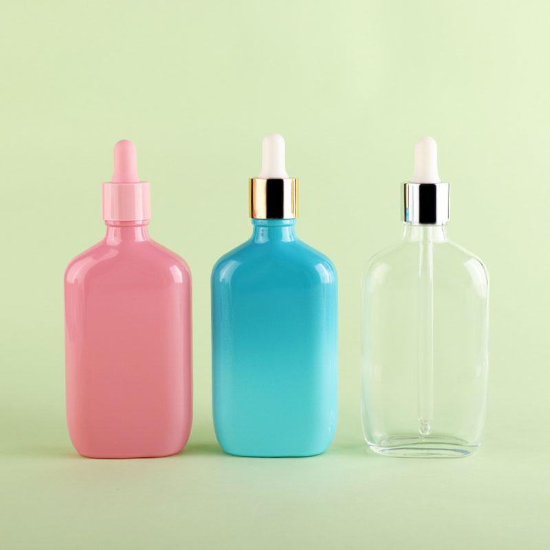 Custom color essential oil glass bottle