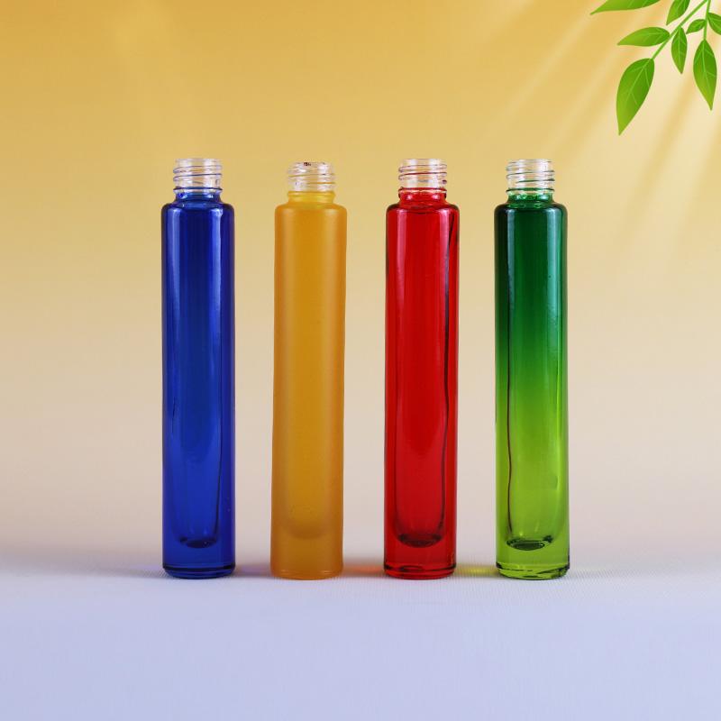  colourful glass roll on bottle