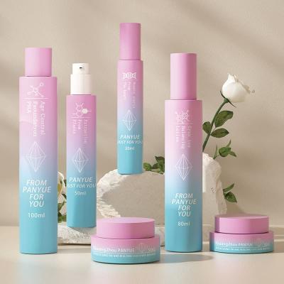Botella cosmética de vidrio esmerilado de 100 ml