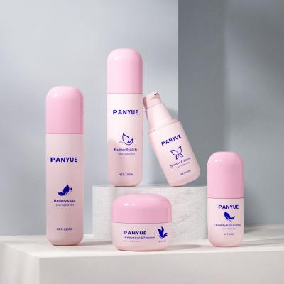 Juego de botellas de vidrio cilíndricas personalizadas