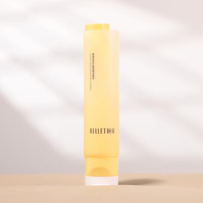 Tubo cosmético de plástico de doble capa amarillo de 60 g