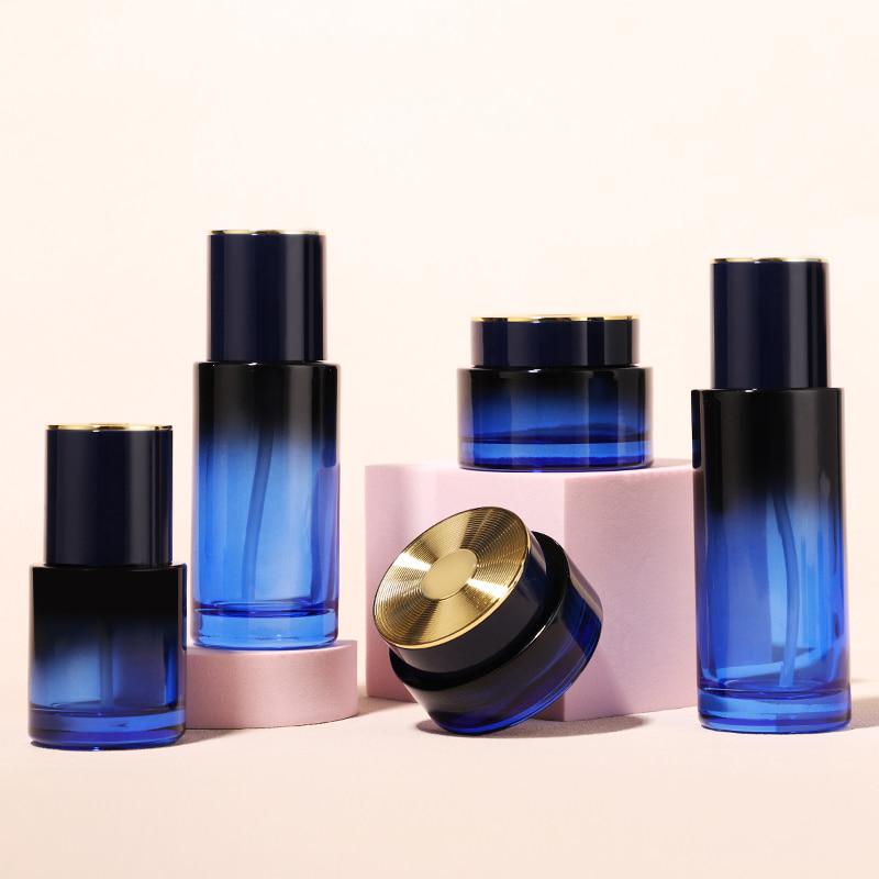 Gradient Blue Skincare Packaging Set