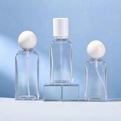 Botella cosmética transparente de pared gruesa de PETG